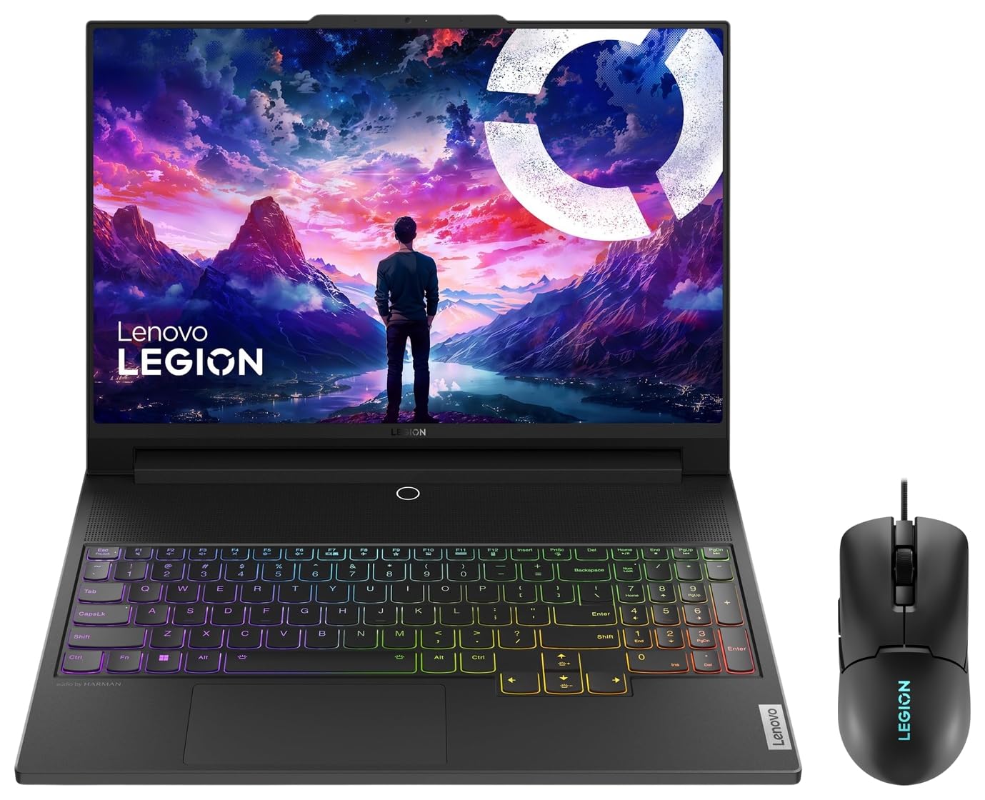 Lenovo Legion 9 Intel Core i9-13980HX 16″ (40.64cm) 3.2K Mini LED 1200Nits 165Hz Gaming Laptop (32GB/2TB SSD/NVIDIA RTX 4090 16GB/Black/2.5Kg), 83AG0044IN +M300s Mouse
