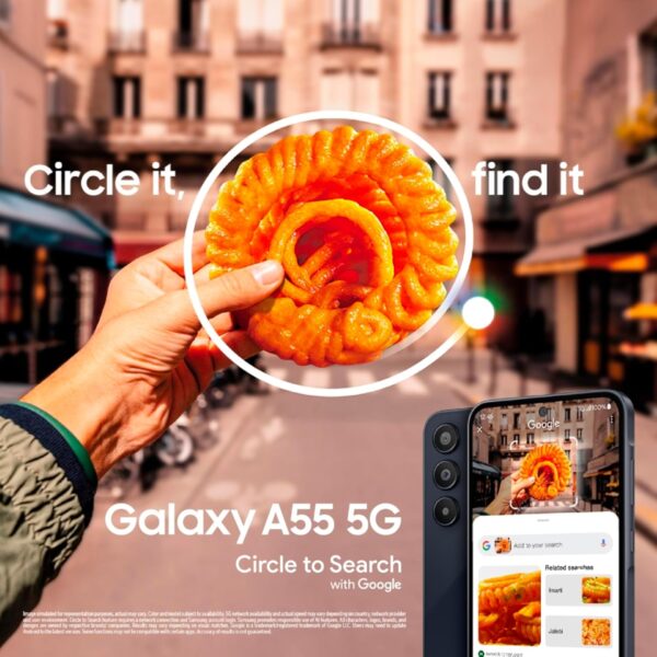 Samsung Galaxy A55 5G (Awesome Navy, 8GB RAM, 256GB Storage) | AI - Image 2