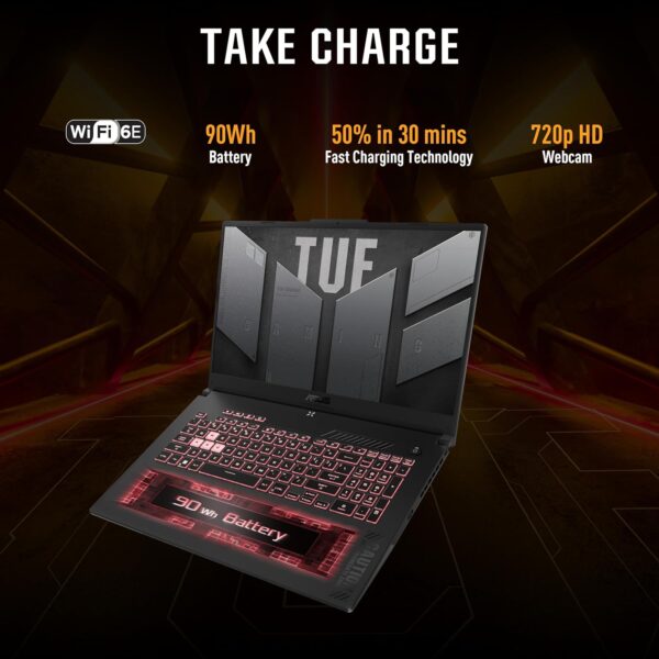 ASUS TUF F15 13th Gen, Intel Core i7-13620H Gaming Laptop(NVIDIA RTX 4060-8GB/140W TGP - Image 3