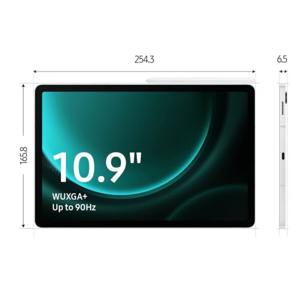 Samsung Galaxy Tab S9 FE , 6 GB/128 GB Expandable, S Pen in-Box, IP68 Tablet, Gray - Image 4