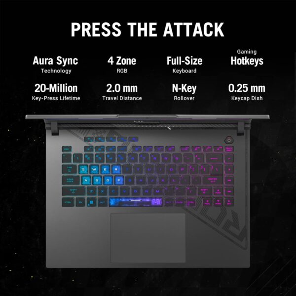 ASUS ROG Strix G16 13th Gen,Intel Core i7-13650HX Gaming Laptop(NVIDIA RTX 4050-6GB/140W TGP/16GB/1TB - Image 4