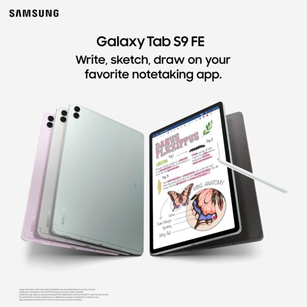 Samsung Galaxy Tab S9 FE , 6 GB/128 GB Expandable, S Pen in-Box, IP68 Tablet, Gray - Image 5