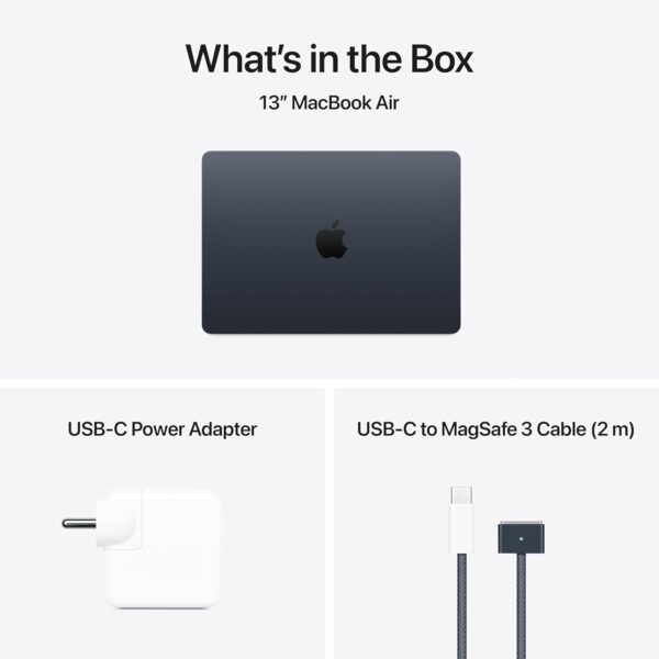 Apple MacBook Air (13-inch, Apple M4 chip with 10-core CPU, 16/256GB) - Midnight - Image 6