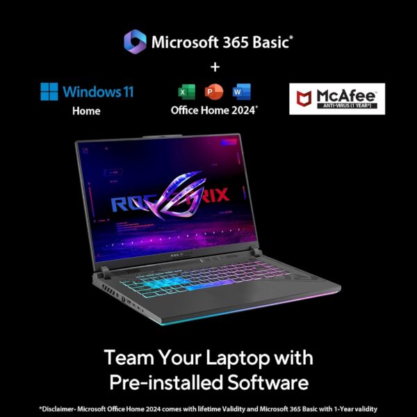ASUS ROG Strix G16 13th Gen,Intel Core i7-13650HX Gaming Laptop(NVIDIA RTX 4050-6GB/140W TGP/16GB/1TB - Image 7